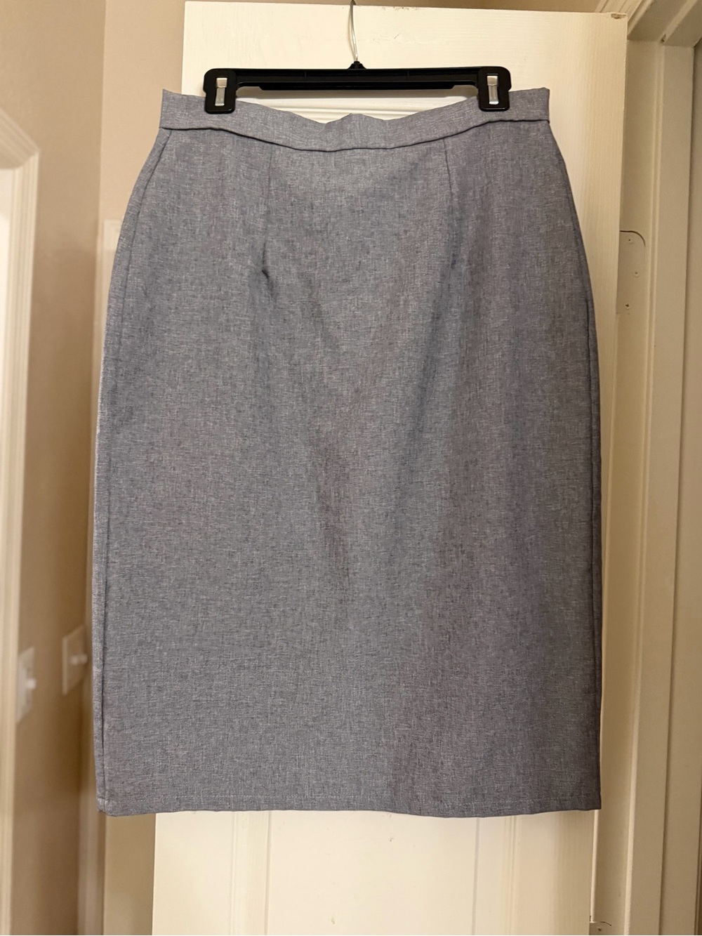 SHEIN Light Gray Midi Pencil Skirt